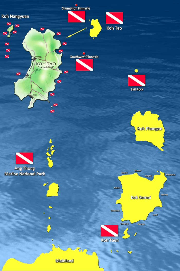 Dive sites Koh Samui