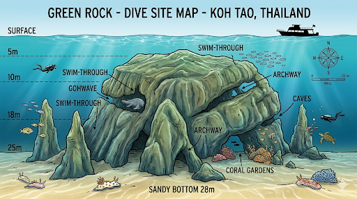 green rock dive site