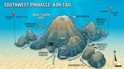 southwest pinnacle dive site