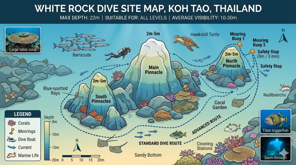 white rock dive site map